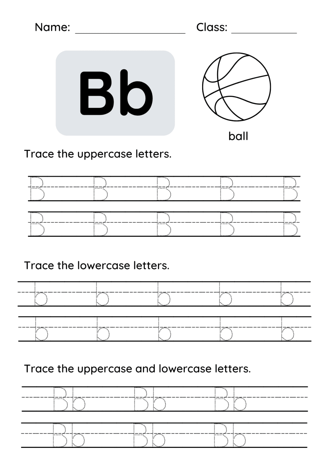 Alphabet Tracing Worksheet – A to Z (Printable PDF) - Animated Ideas