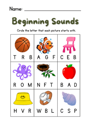 free printable phonics worksheets for grade 1 with beginning sounds and rhymes