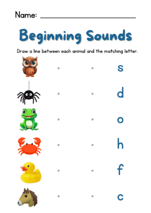 Phonics Worksheets for Grade 1 – Free Printable Sounds & Rhymes - Image 3