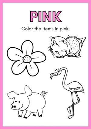 color worksheets for kids with fun coloring and tracing activities