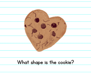 Heart shaped cookie example for shape recognition