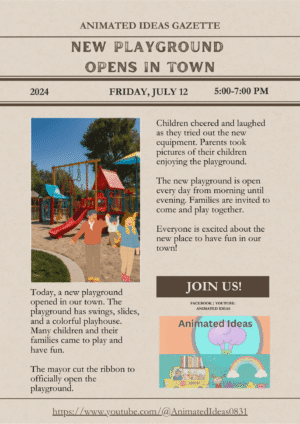 A New Playground Opens in Town - Gazette