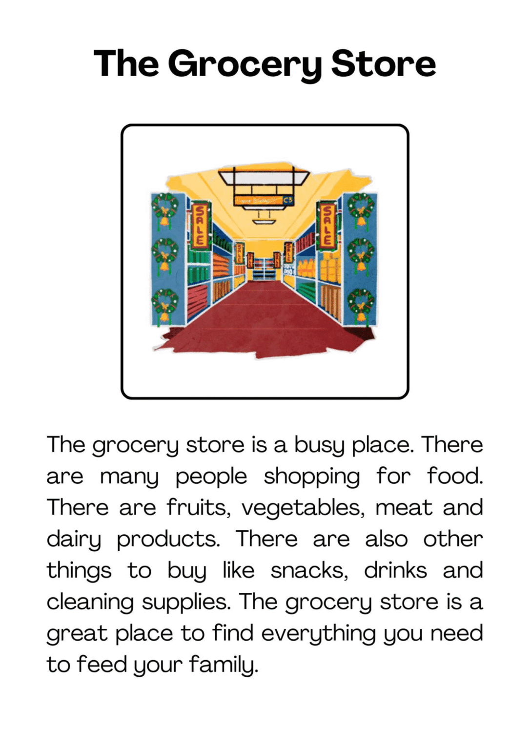 The Grocery Store - Animated Ideas