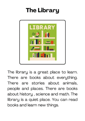 Reading practice worksheet for young learners