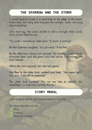 Free PDF reading passage for classroom or homeschool use