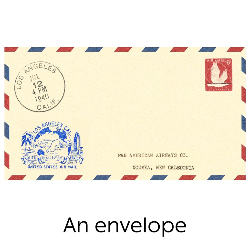 An envelope- an example of rectangle