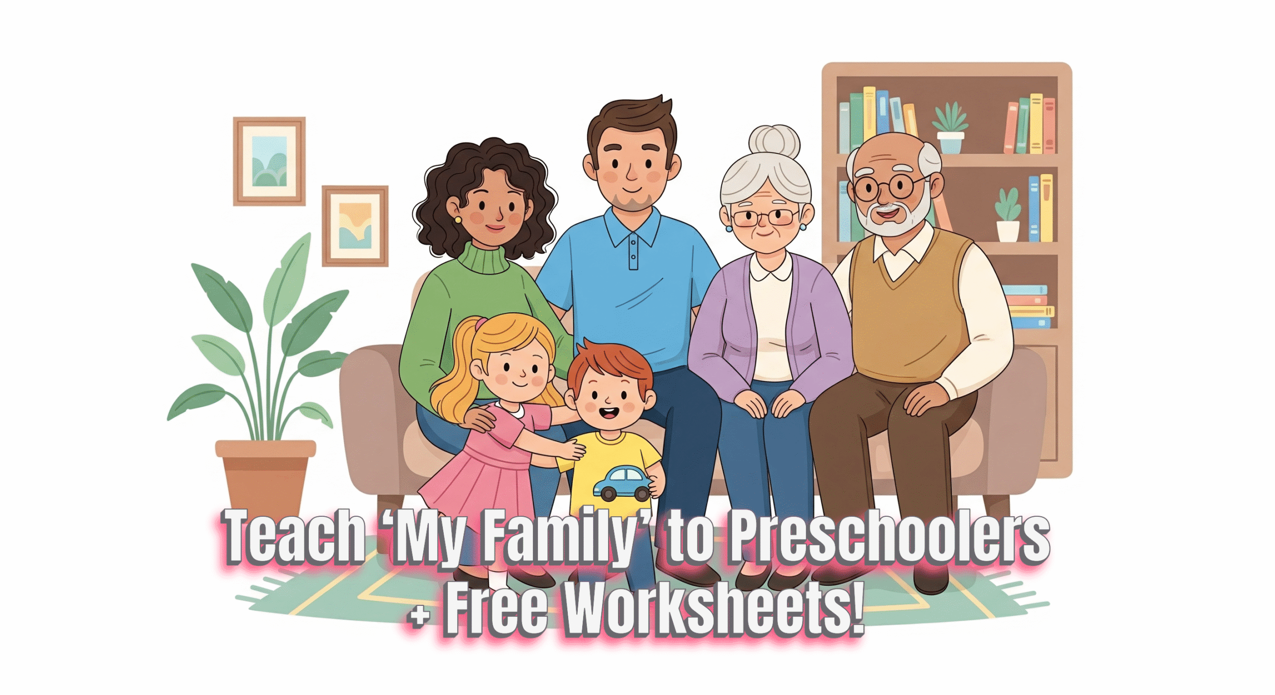 Teach ‘My Family’ to Preschoolers + Free Worksheets!