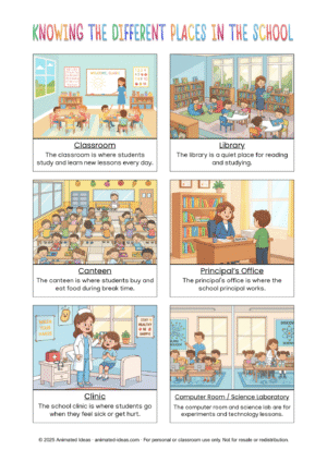 Places in School Lesson Guide for Kindergarten