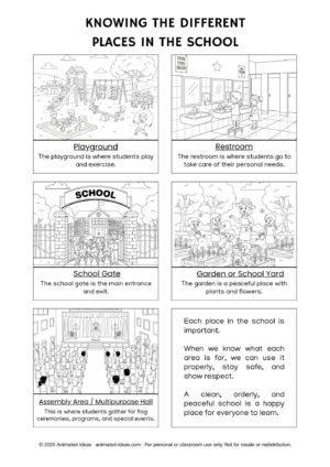 Places in School Lesson Guide for Kindergarten
