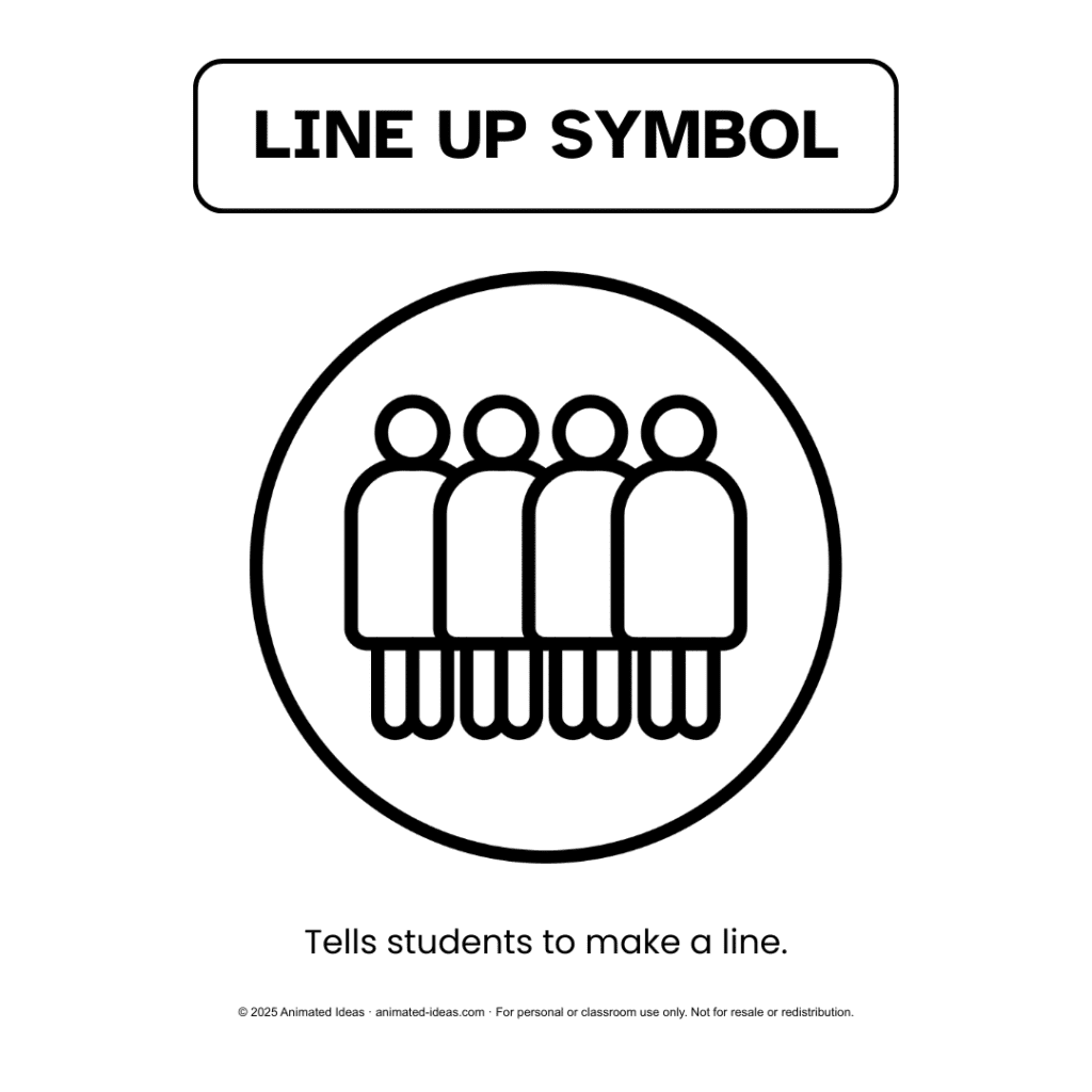 Line Up Symbol