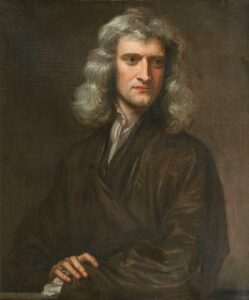 Famous Scientists and Their Inventions illustration of Isaac Newton