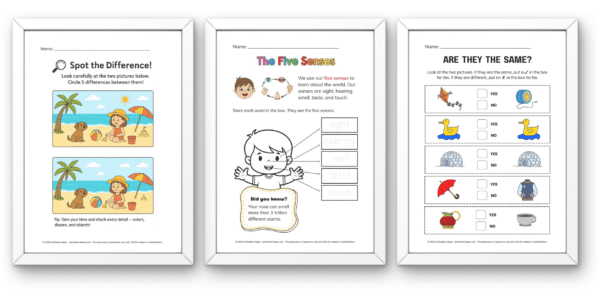 Kindergarten Worksheets