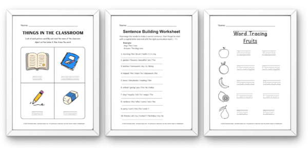 Printable Worksheets for All Learners