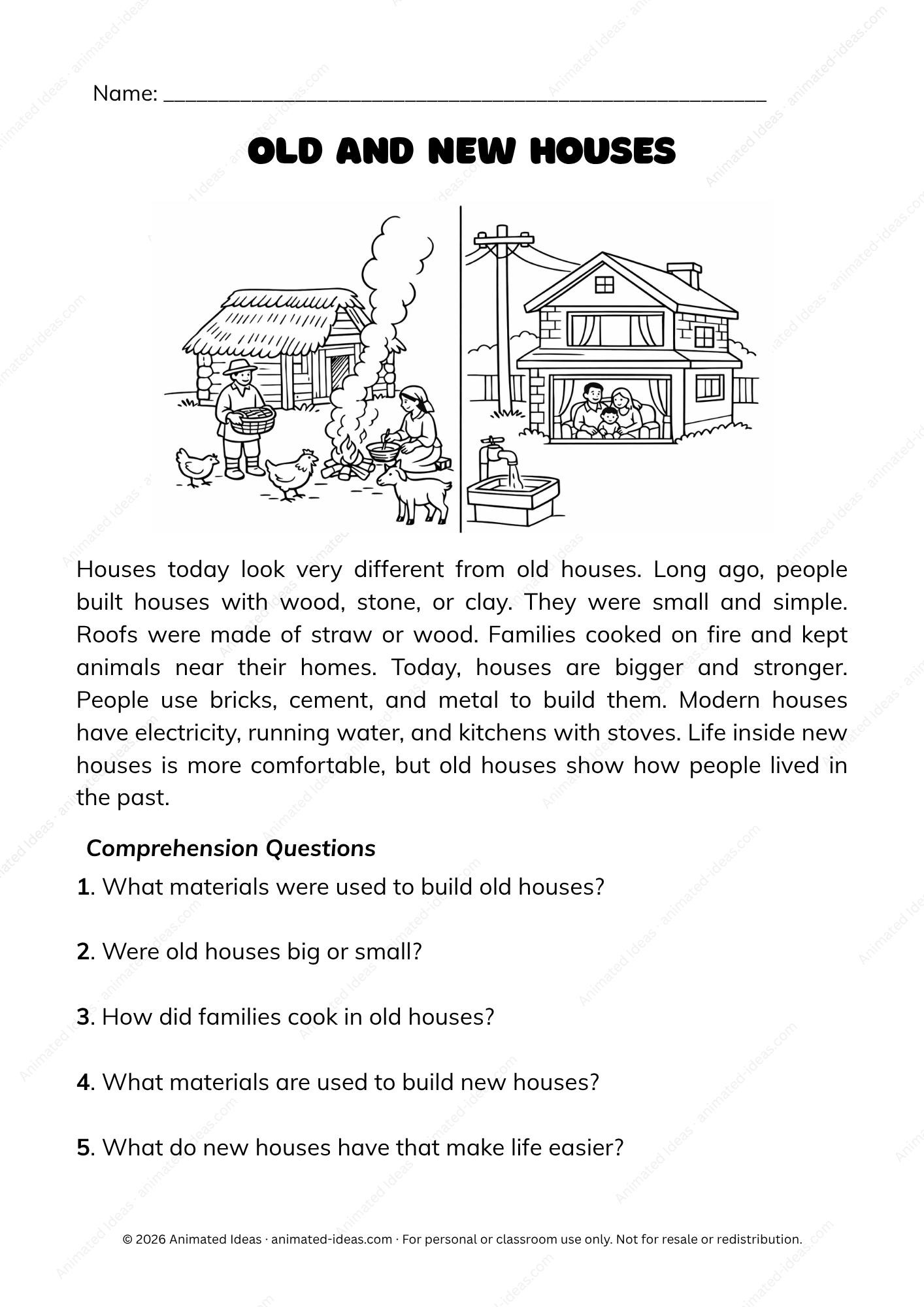 History Reading Passages for Beginners - Animated Ideas